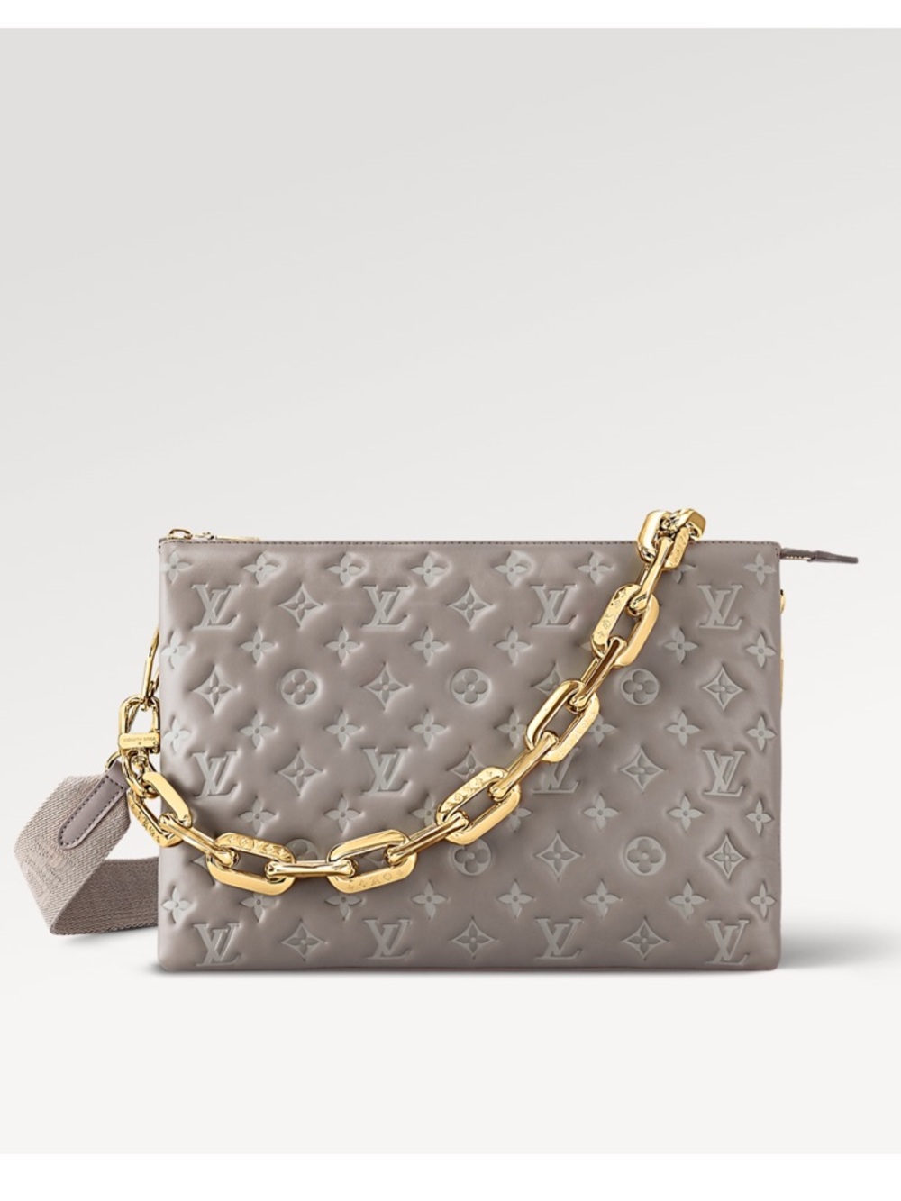 Louis Vuitton Coussin MM; Color if Gray Perle ; NWT